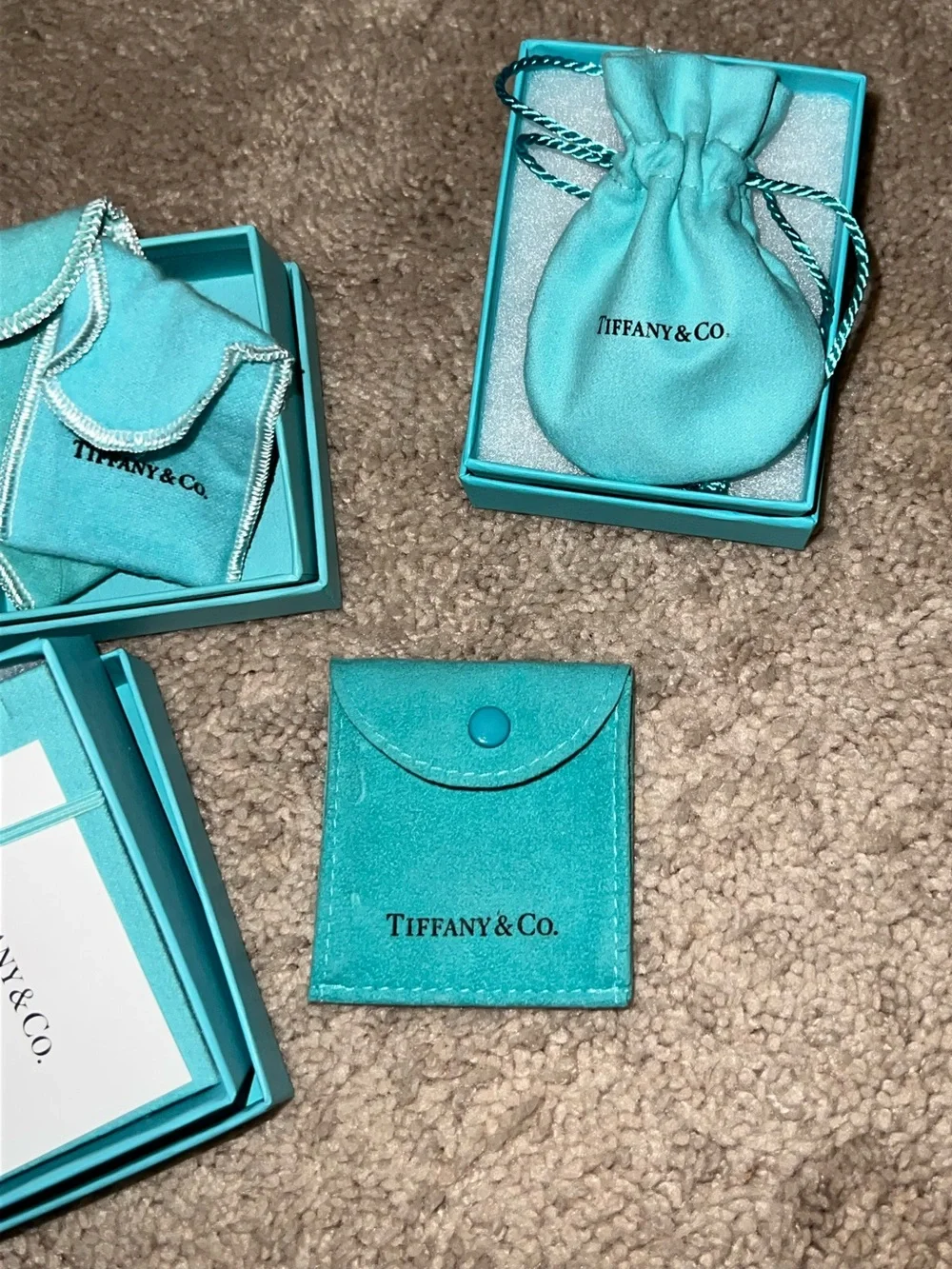 Tiffany & Co. Robin's Egg Blue Variety of Boxes & Pouches - Like New